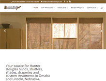 Tablet Screenshot of customblindsdesign.com